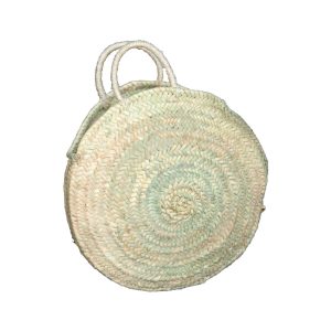 Bolso cerrado redondo de dos asas de cuerda