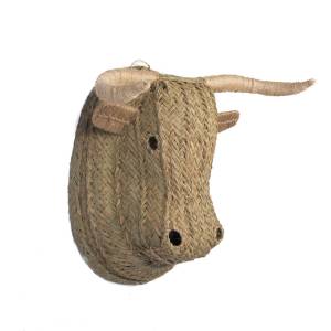 Cabeza de toro de esparto