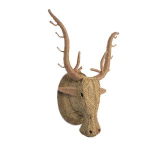 Cabeza de ciervo de esparto